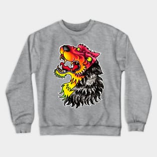 Neon wolf Crewneck Sweatshirt